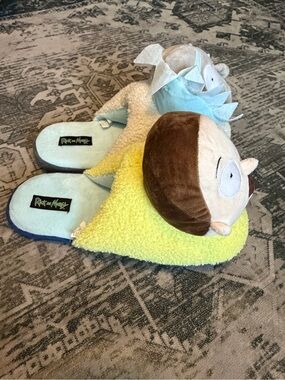 Adult Swim Rick and Morty 3D character plush slippers size men’s 11/12